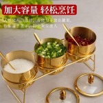 304不锈钢调味罐调料盒带勺玻璃盖收纳佐料辣椒罐调味罐盐罐味盅