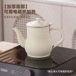 不锈钢奶白色安士壶带滤网油壶滤渣隔油储油罐多用调料瓶家用油瓶