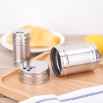 批发不锈钢烧烤调料罐调味椒辣椒粉罐孜然佐料撒粉瓶牙签瓶胡椒瓶