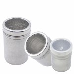 不锈钢撒粉器 带盖调味罐 花式咖啡撒粉调味瓶撒粉筒胡椒罐调料罐
