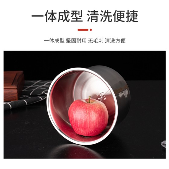 厂家批发304不锈钢调味盒厨房家用猪油罐加厚 带盖不锈钢调料罐