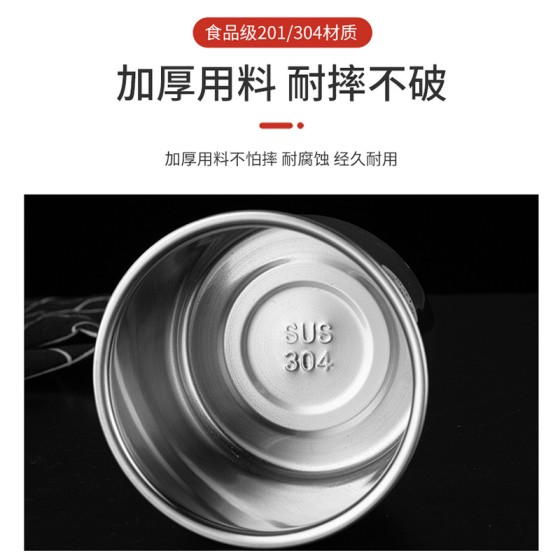 厂家批发304不锈钢调味盒厨房家用猪油罐加厚 带盖不锈钢调料罐