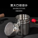 304不锈钢撒粉器 可可粉撒粉罐网纱撒粉筒胡椒烧烤调料瓶跨境专供