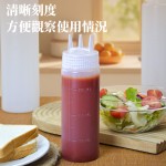三孔番茄酱沙拉酱挤酱瓶PE塑料调料瓶沙拉酱挤瓶酱料瓶酱汁瓶果酱
