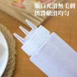 三孔番茄酱沙拉酱挤酱瓶PE塑料调料瓶沙拉酱挤瓶酱料瓶酱汁瓶果酱