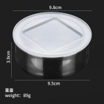 调味盒304不锈钢磁吸挂壁调味罐厨房香料密封盒透明收纳罐调料盒