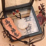 红玛瑙白玉髓小白佛项链手工编织锁骨链项链礼物弥勒佛情侣礼物