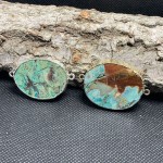 跨境出口新海洋玛瑙石不规则形时尚手链项链连接器欧美吊坠欧美风
