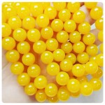 天然黄玛瑙散珠 diy配件黄玛瑙散珠手链饰品 玉髓半成品 蜜蜡批发