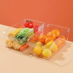 日式冰箱收纳盒透明PET抽屉式冷冻保鲜鸡蛋储物厨房食品整理盒子