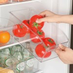 日式冰箱收纳盒透明PET抽屉式冷冻保鲜鸡蛋储物厨房食品整理盒子