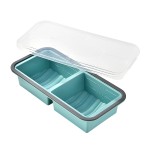 跨境硅胶分格保鲜盒保鲜膜家用食品级保鲜盒家用冰箱收纳密封餐盒