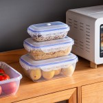 可抽真空保鲜盒微波炉加热冰箱收纳盒冷藏冻盒厨房专用食物储物盒