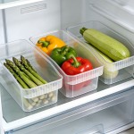 雅奇福冰箱收纳盒透明式抽屉盒子储物盒整理盒鸡蛋食品保鲜盒厨房
