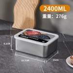 跨境304不锈钢保鲜盒分装盒长方形储物盒培根容器密封冰箱收纳盒