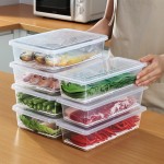 日式冰箱收纳盒食品级保鲜专用神器冷藏冷冻厨房蔬菜沥水盒防串味