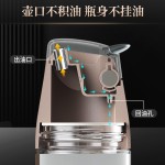 飞鱼茶色自动开合玻璃油壶油瓶厨房油罐壶酱油醋调料瓶醋壶香油瓶