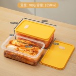 厨房大容量泡菜盒密封保鲜盒食品级冰箱专用收纳盒带盖凉拌菜盒子