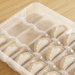 饺子盒厨房速冻不粘底手提冰箱馄饨收纳盒可堆叠多层分格保鲜盒子