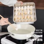 不锈钢饺子盘保鲜盒收纳盒烘焙冰箱冷冻保鲜盘子加厚托盘备菜盆