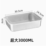 304不锈钢速冻保鲜盒日式味盒带盖密封冰箱食物收纳盒冷冻盒跨境