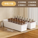 可伸缩收纳盒厨房厕所橱柜冰箱抽屉收纳盒家用零食收纳清洁整理盒