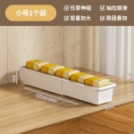 可伸缩收纳盒厨房厕所橱柜冰箱抽屉收纳盒家用零食收纳清洁整理盒