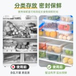 食品级保鲜盒加厚塑料透明冰箱保鲜盒餐饮酒店商用大号卡扣带盖