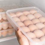 冰箱用鸡蛋24格收纳盒创意保鲜可叠加单层方便拿取食物收纳盒34格