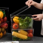 冰箱专用保鲜盒收纳盒储存盒冷藏冷冻盒抽屉式鸡蛋蔬菜整理盒储物