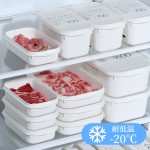 日本进口冰箱保鲜盒冻肉分装盒食品级冷冻收纳盒配菜备菜盒可微波