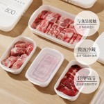 日本进口冰箱保鲜盒冻肉分装盒食品级冷冻收纳盒配菜备菜盒可微波
