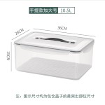 厨房好物冰箱沥水密封盒 带手提加大容量可冷冻可微波加热保鲜盒