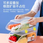 厨房整理盒冰箱冷冻藏放鸡蛋的收纳盒橱柜储物盒神器带盖收纳筐