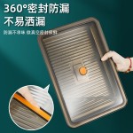 304不锈钢饺子盒冷冻专用托盘保鲜盒食品级水饺收纳盒密封饭盒