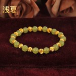 金店同款黄金色转运珠手链手串新中式轻奢国风女士七夕送女友礼物