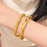 黄金色转运珠冷门手串中古风高级金珠镶钻手链女手饰首饰串珠珠子