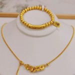 Good Luck心想事成黄金色手链女高级感串珠珠子设计手饰首饰批发