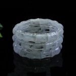 爱钰 天然白幽灵竹节手排异象水晶手牌手串直播供货批发S5051011