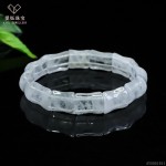 爱钰 天然白幽灵竹节手排异象水晶手牌手串直播供货批发S5051011
