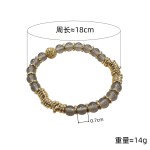 新中式百搭天然水晶盘缠仿金手串 女轻奢精致高级感手链首饰批发