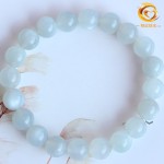 天然白月光石手链白月光石手串清新浅色系圆珠串饰品批发白月光石