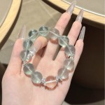 迢茉【绿色芭蕾】守护爱情天然绿萤石手串清露冰透绿色水晶手链