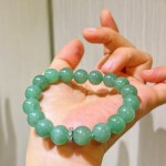 10mm复古天然东陵玉基础款手链手串