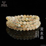 爱钰 天然虎眼石多圈手串超七水晶手链彩宝直播电商批发S5093001