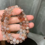 7mm左右天然黑金超七三圈手链手串