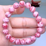 天然红鸡血石手串 原矿石辰朱砂手链饰品朱砂 时彩珠宝厂家直销