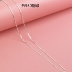 抖音直播Pt950白金色双天鹅项链 轻奢小众天鹅吊坠女锁骨链送女友