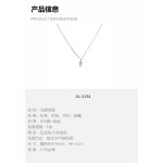 娜娜同款百搭!经典施家马眼石项链单钻简约轻奢14k金色锁骨链女