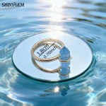 天然水晶柱戒指女高级感双尖六角柱开口可调节能量紫水晶原石指环
